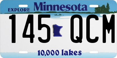 MN license plate 145QCM