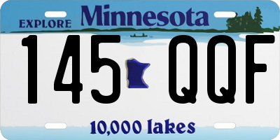 MN license plate 145QQF