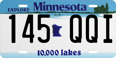 MN license plate 145QQI