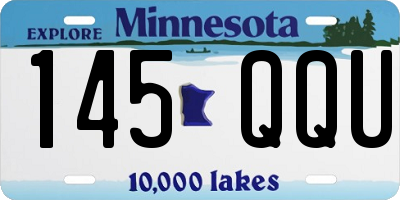 MN license plate 145QQU