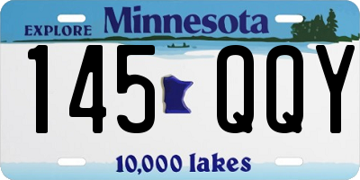 MN license plate 145QQY