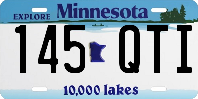 MN license plate 145QTI