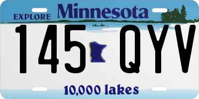 MN license plate 145QYV
