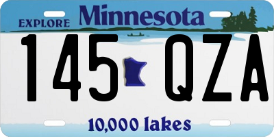 MN license plate 145QZA