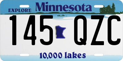 MN license plate 145QZC
