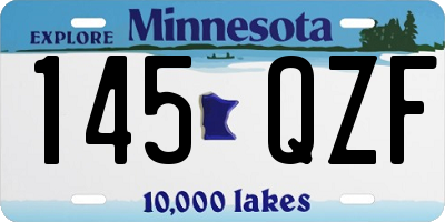 MN license plate 145QZF
