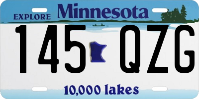 MN license plate 145QZG