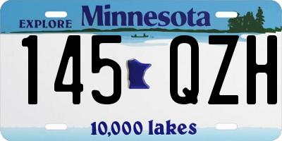 MN license plate 145QZH