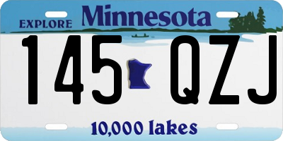 MN license plate 145QZJ
