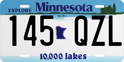 MN license plate 145QZL