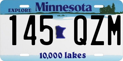 MN license plate 145QZM