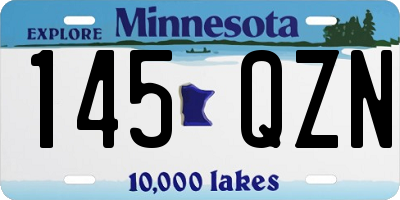 MN license plate 145QZN