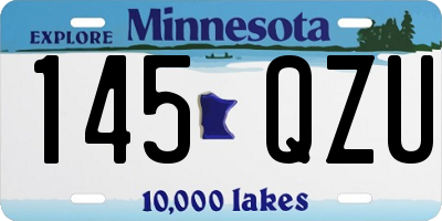 MN license plate 145QZU