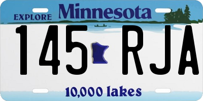 MN license plate 145RJA