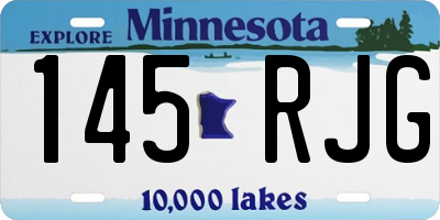 MN license plate 145RJG