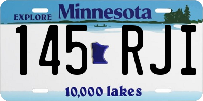 MN license plate 145RJI