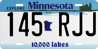 MN license plate 145RJJ