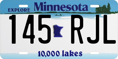 MN license plate 145RJL