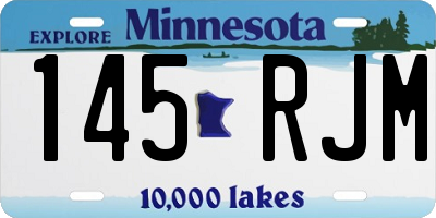 MN license plate 145RJM