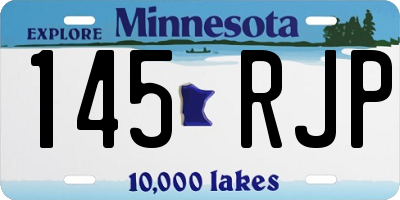 MN license plate 145RJP