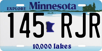 MN license plate 145RJR