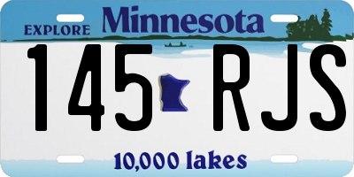 MN license plate 145RJS