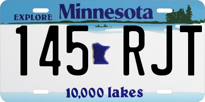 MN license plate 145RJT