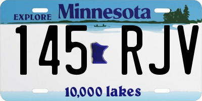 MN license plate 145RJV