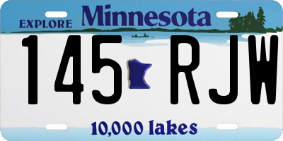 MN license plate 145RJW