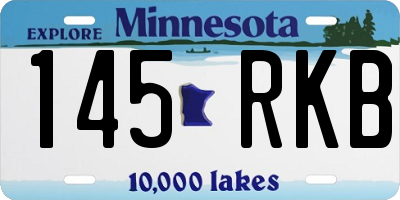 MN license plate 145RKB