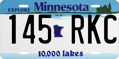 MN license plate 145RKC