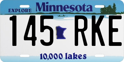 MN license plate 145RKE