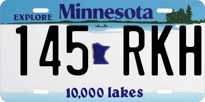 MN license plate 145RKH