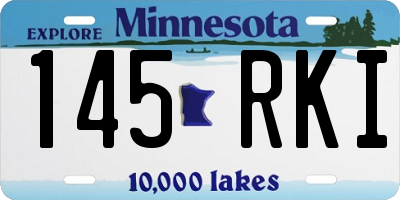 MN license plate 145RKI