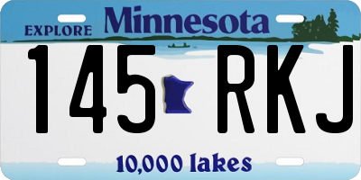 MN license plate 145RKJ