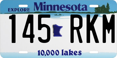 MN license plate 145RKM