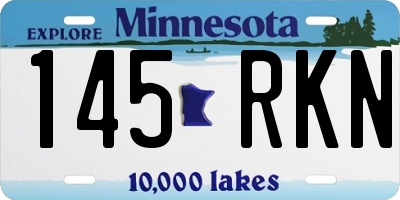 MN license plate 145RKN