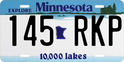MN license plate 145RKP