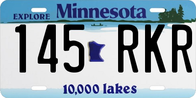 MN license plate 145RKR