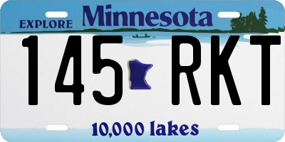 MN license plate 145RKT