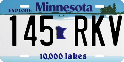 MN license plate 145RKV