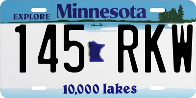 MN license plate 145RKW