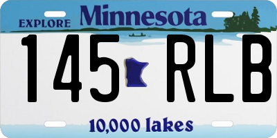 MN license plate 145RLB