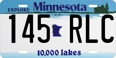 MN license plate 145RLC