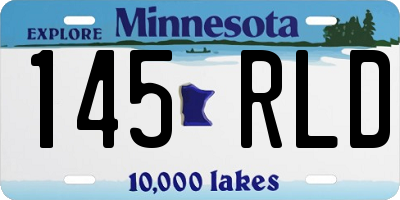 MN license plate 145RLD