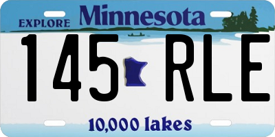 MN license plate 145RLE