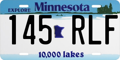 MN license plate 145RLF