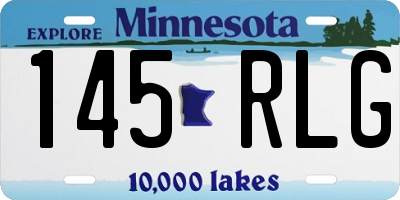 MN license plate 145RLG
