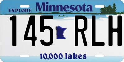 MN license plate 145RLH