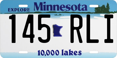 MN license plate 145RLI